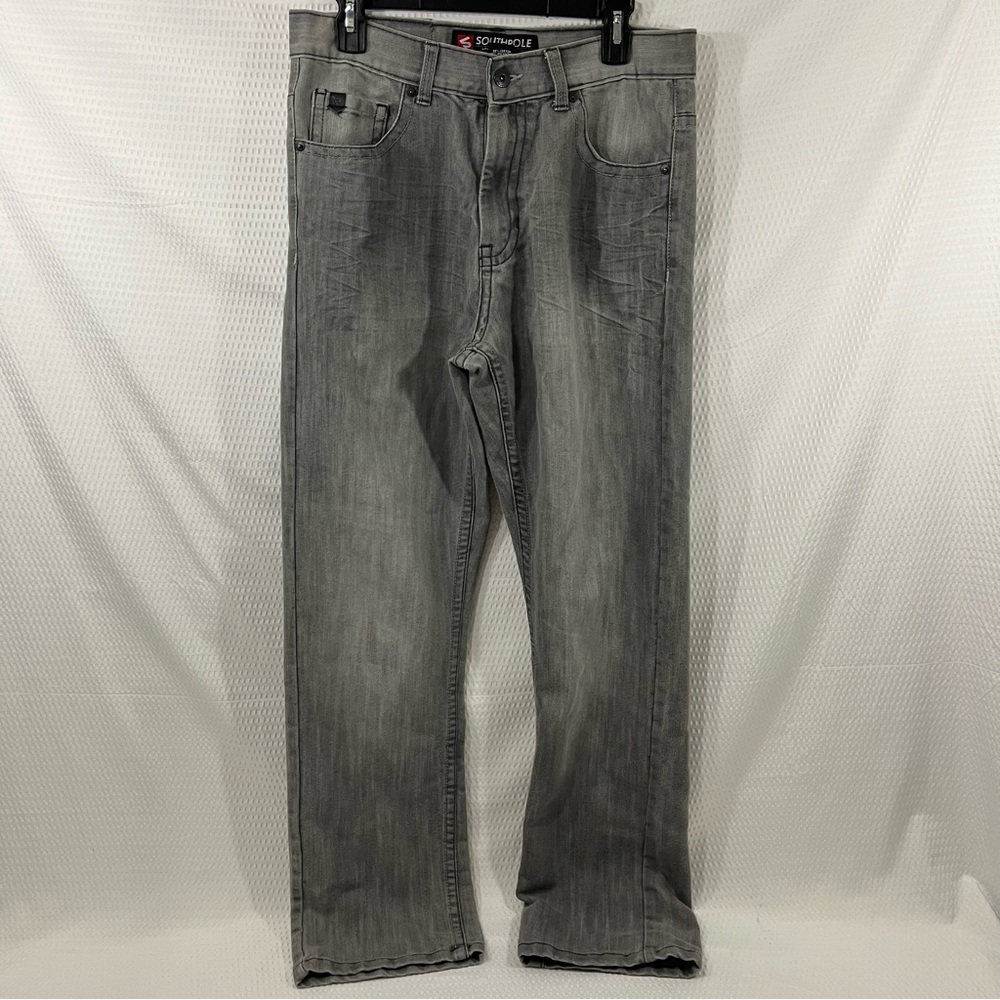 South Pole Jeans 4180 Mens 32x32 Pants Gray Baggy Skater Y2K Hip Hop Streetwear